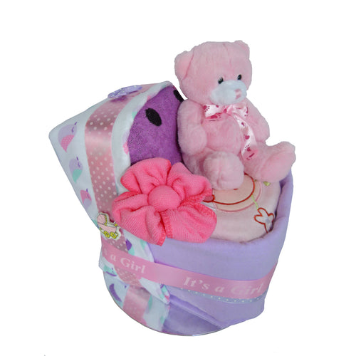 Girl Bassinet Nappy Cake