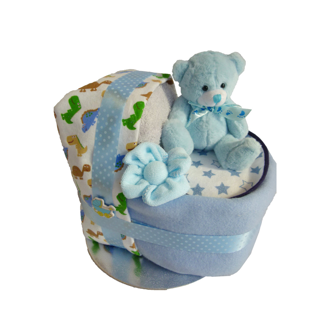 Boy Bassinet Nappy Cake