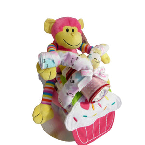 Motorbike Girl Nappy Cake